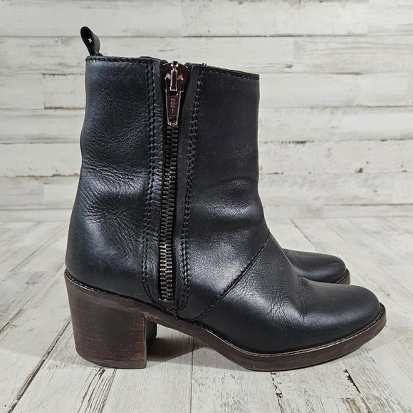 Fabianelli Italian Black Leather Boots - Picture 3 of 9